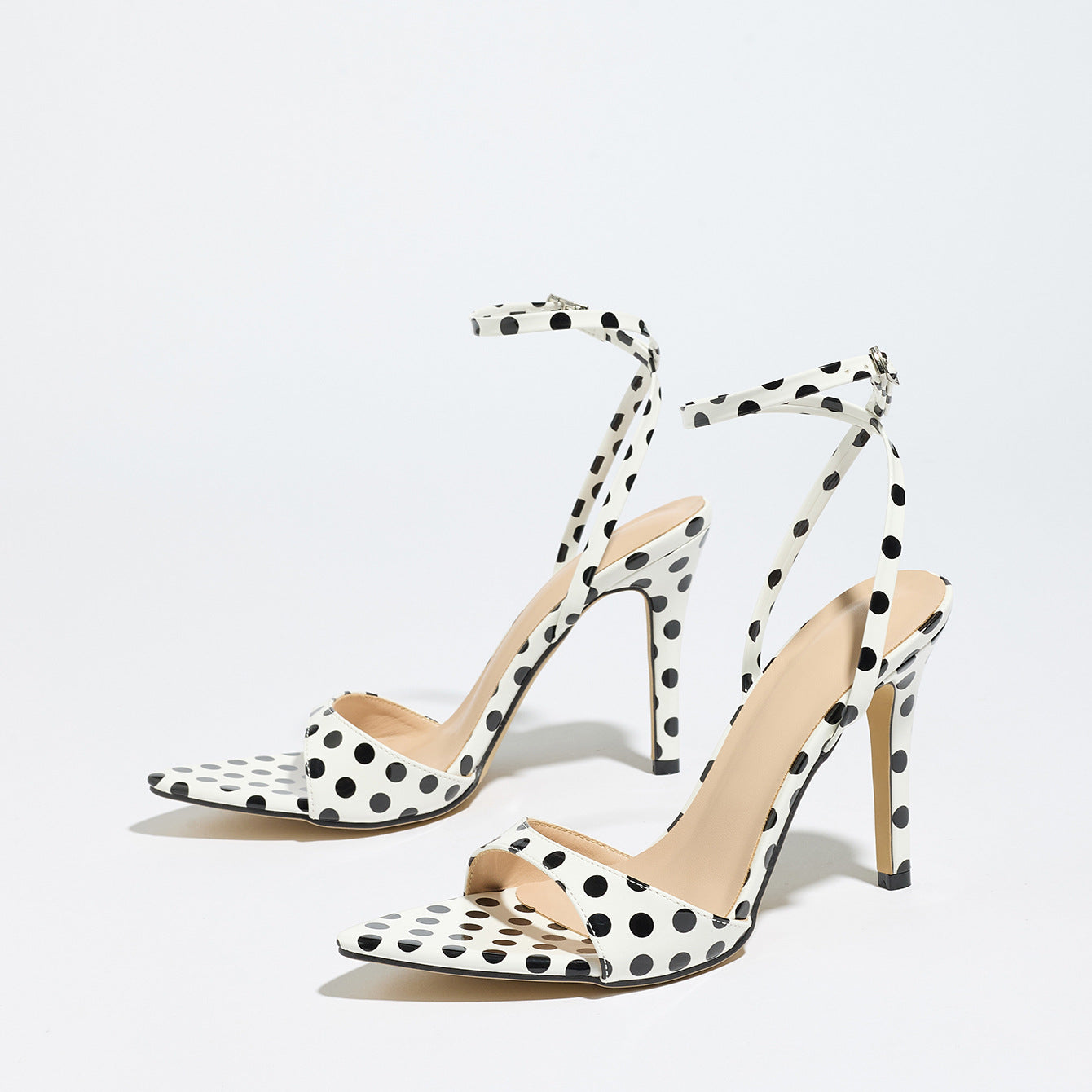 2025 New Pop Art Polka Dot Stiletto Sandals